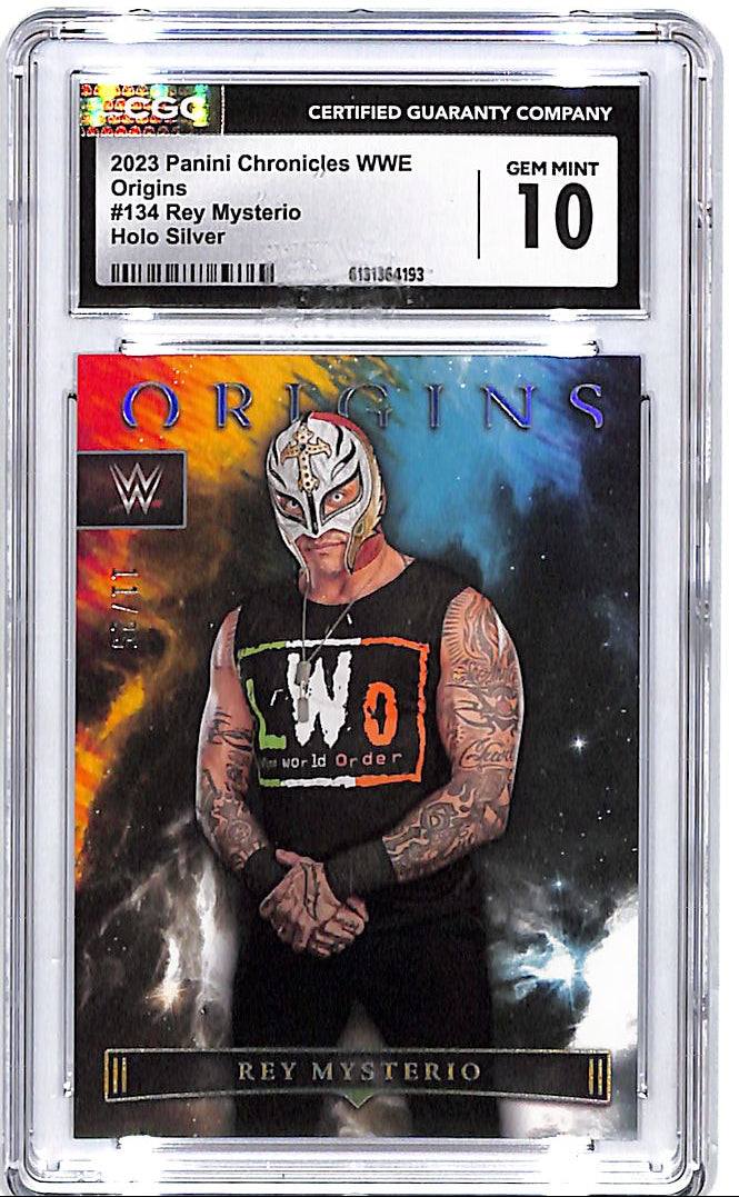 2023 Chronicles WWE Rey Mysterio Origins Holo Silver CGC 10 /25