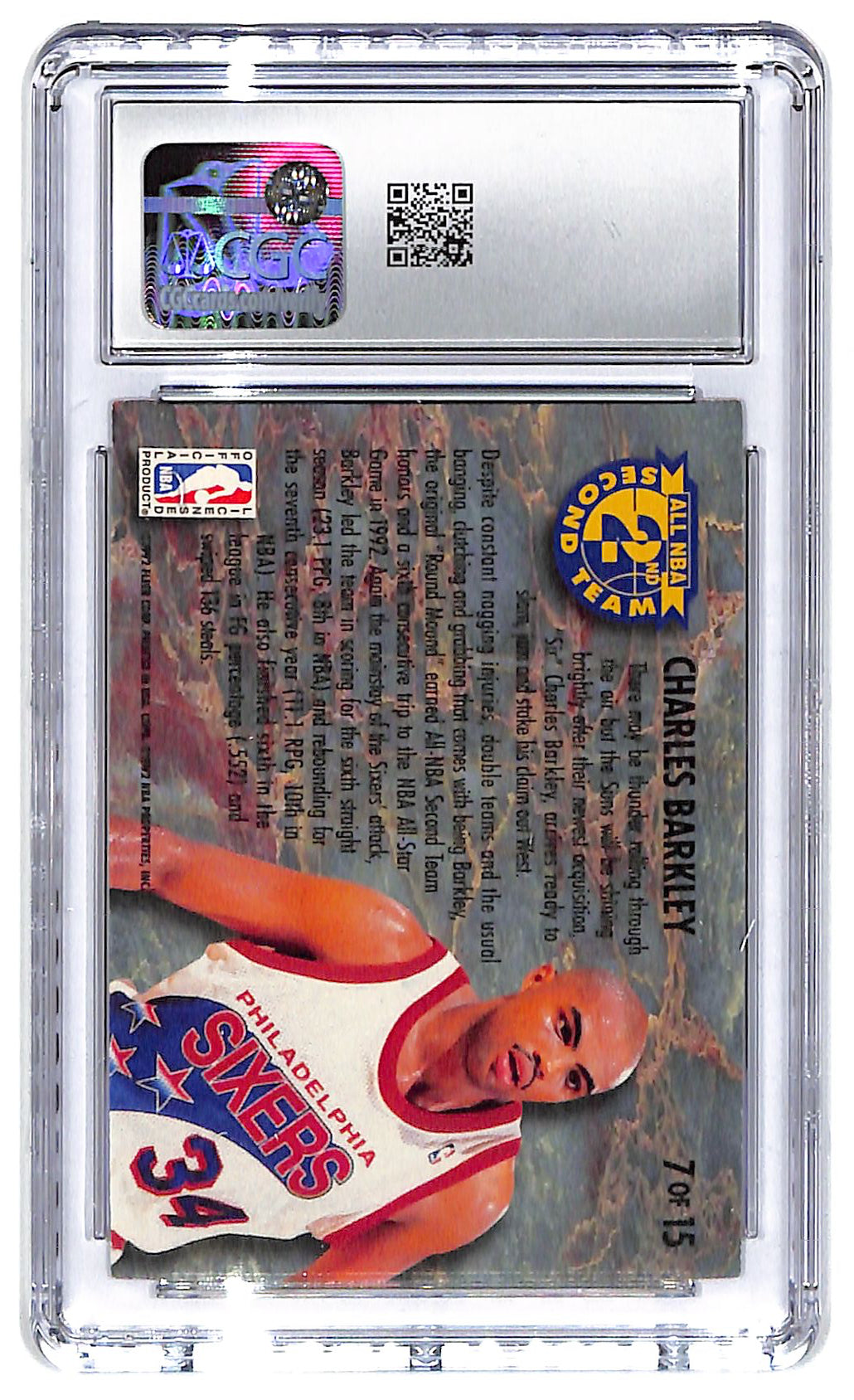 1992-93 Charles Barkley Fleer Ultra All NBA Team #7 CGC Mint 9