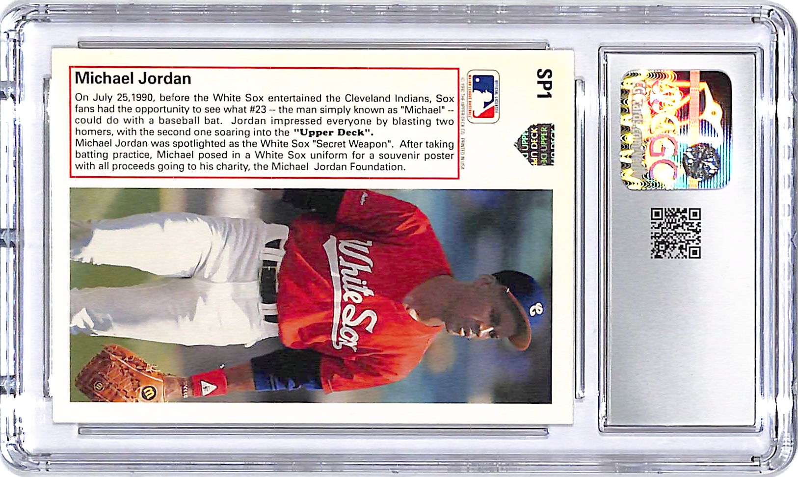 1991 Upper Deck Michael Jordan SP1 CGC 9 White Sox