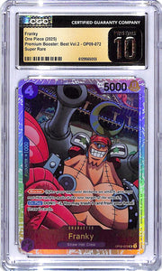 One Piece Premium Booster Best Vol 2 OP09 Franky 072 CGC 10 Pristine