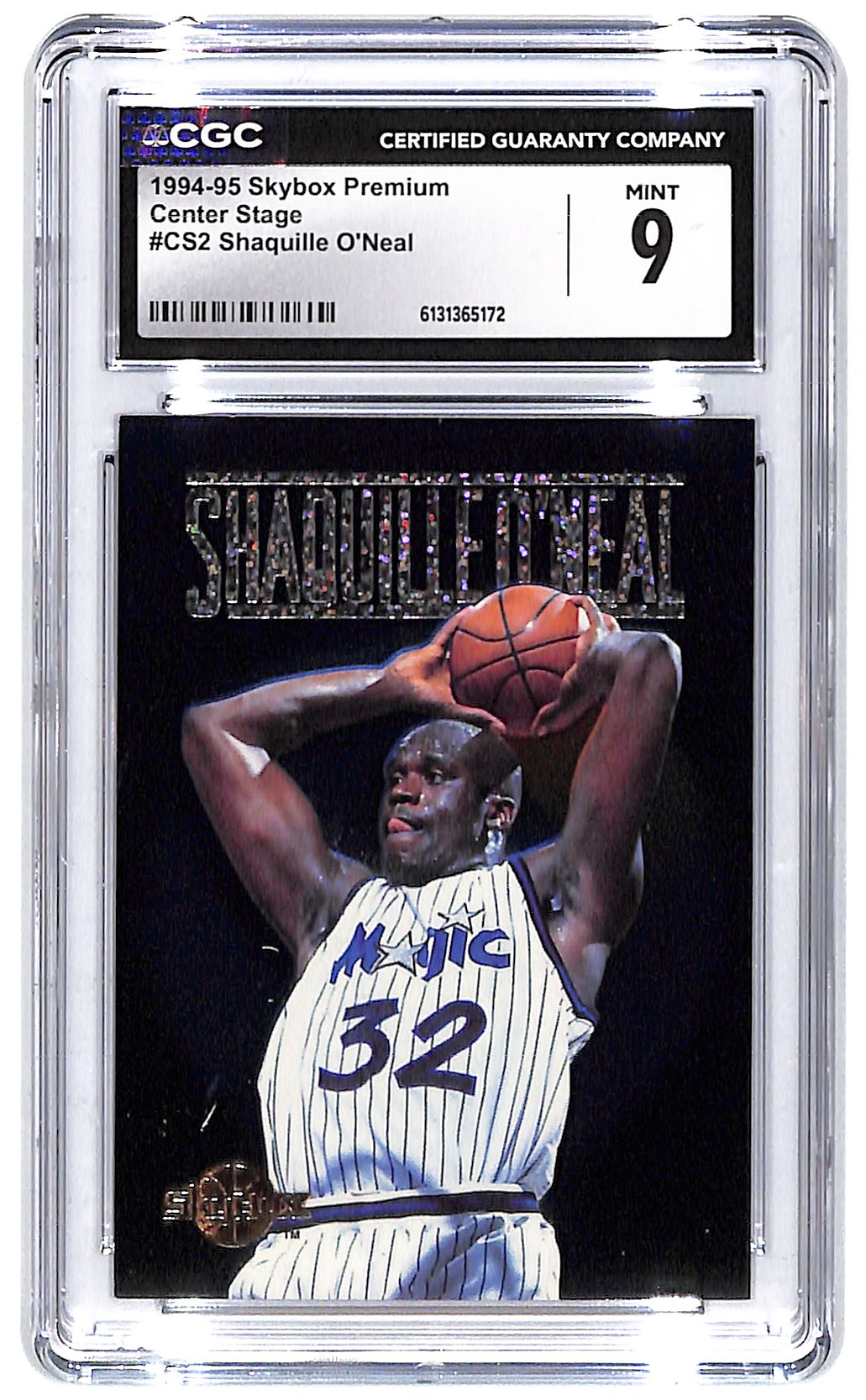 1994-95 Shaquille O'Neal Skybox Premium Center Stage #CS2 CGC Mint 9