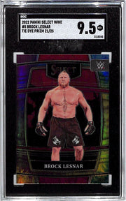 2022 Select WWE Brock Lesnar Tie Dye /25 SGC 9.5
