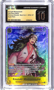 One Piece Premium Booster Best Vol 2 OP06 Kouzuki Momonosuke 107 CGC 10 Pristine