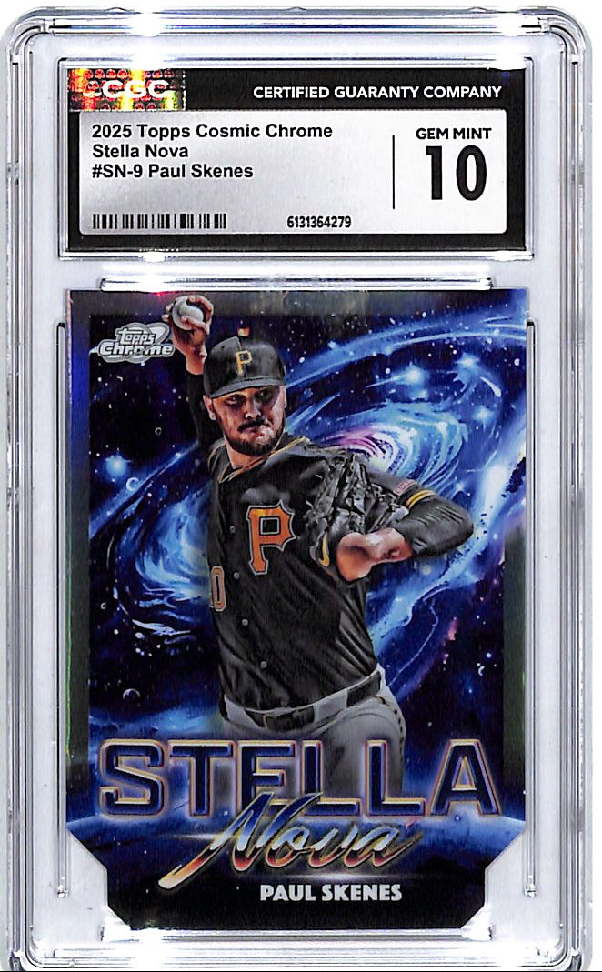 2025 Topps Chrome Cosmic Paul Skenes Stella Nova CGC 10 Pirates
