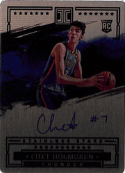2022-23 Impeccable Chet Holmgren Auto Autograph Stainless Stars Rookie RC /75 Thunder