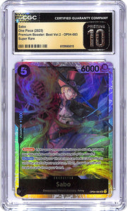 One Piece Premium Booster Best Vol 2 OP04 Sabo 083 CGC 10 Pristine