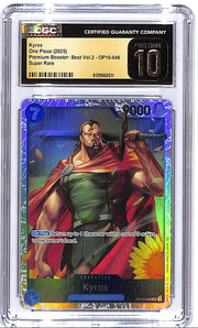 One Piece Premium Booster Vol 2 OP10 Kyros 046 CGC 10 Pristine