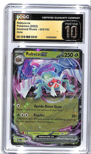 Pokemon Destined Rivals Rabsca EX 025 CGC 10 Pristine