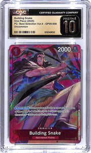 One Piece PC Best Selection Vol 4 OP09 Building Snake 008 CGC 10 Pristine