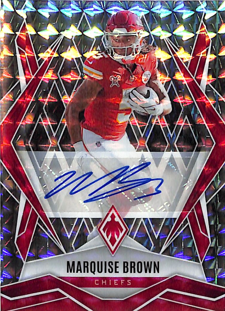 2025 Phoenix Marquise Brown Auto Autograph Silver Geometric Chiefs /99