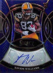2025 Select Savion Williams Auto Autograph Rookie RC Blue /149 Packers