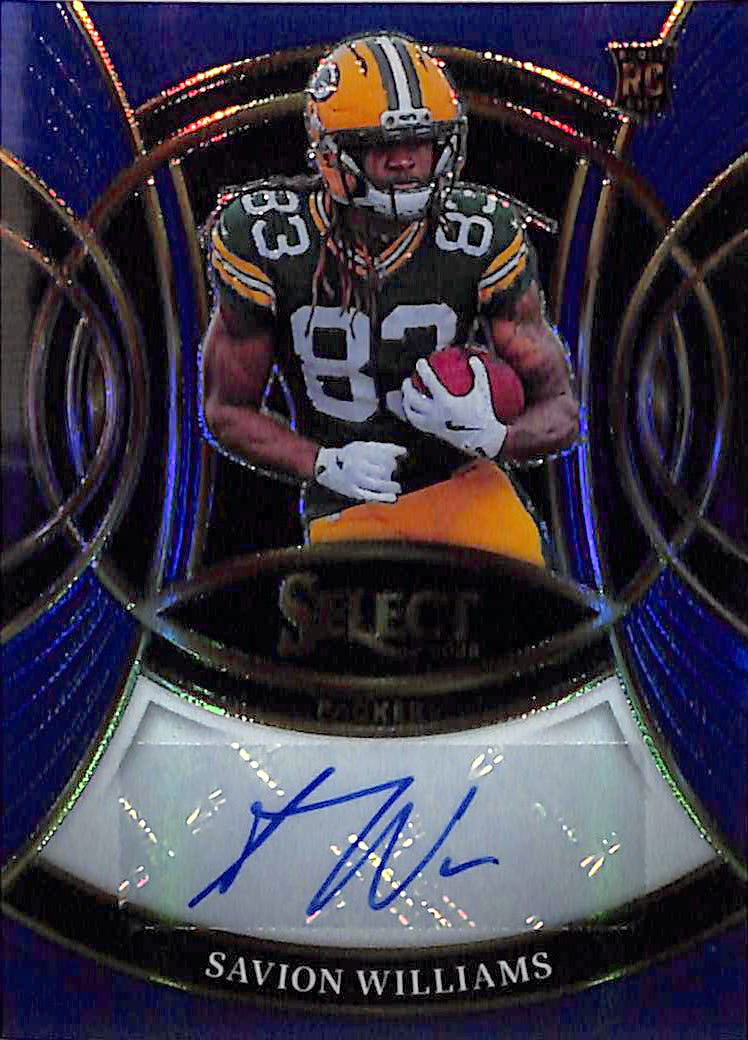 2025 Select Savion Williams Auto Autograph Rookie RC Blue /149 Packers
