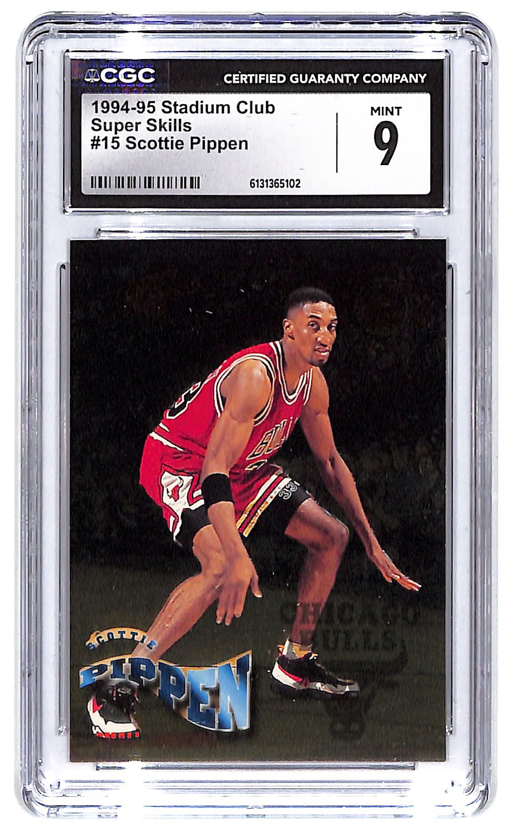 1994-95 Scottie Pippen Stadium Club Super Skills #15 CGC Mint 9