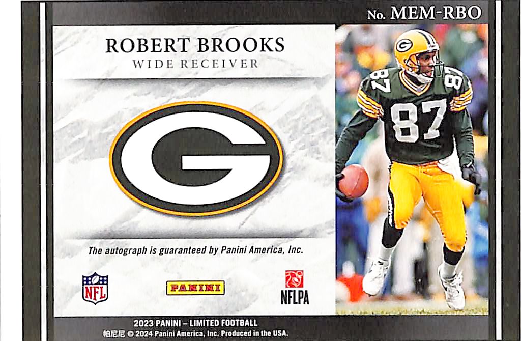 2023 Limited Robert Brooks Auto Autograph Membership /99 Packers