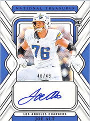 2024 National Treasures Joe Alt Auto Autograph Rookie RC Purple /49 Chargers