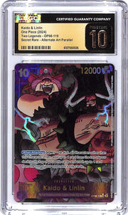 One Piece Two Legends OP08 Kaido & Linlin 119 Alternate Art CGC 10 Pristine