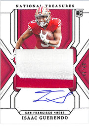 2024 National Treasures Isaac Guerendo Auto Autograph Rookie RC Patch Jersey /49