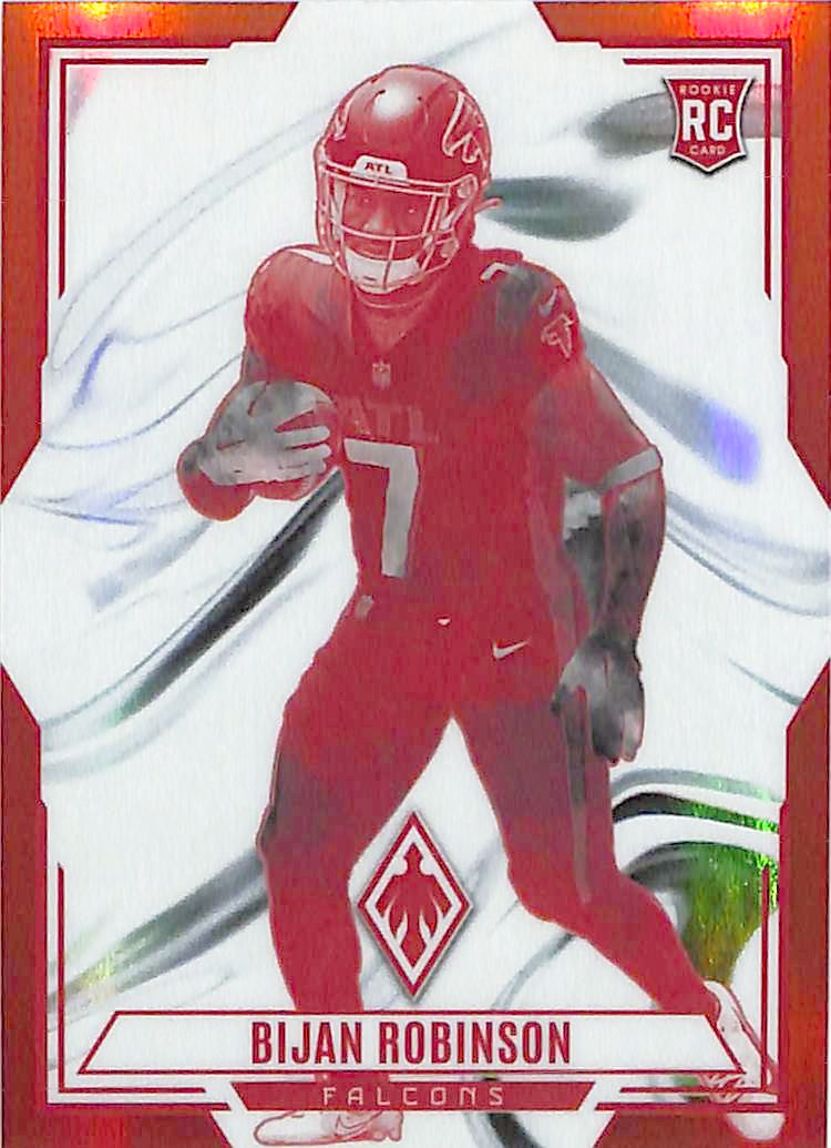 2023 Phoenix Bijan Robinson Contours Orange Rookie RC /99 Falcons