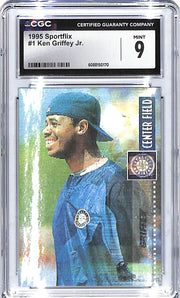 1995 Sportflix Ken Griffey Jr #1 CGC 9 Mariners