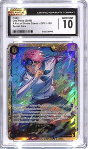 One Piece A Fist of Divine Speed OP11 Koby 119 CGC 10
