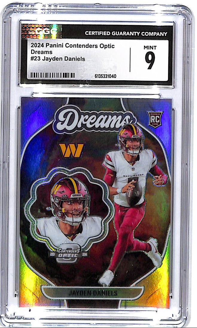 2024 Contenders Optic Jayden Daniels Dreams Rookie RC CGC 9 Commanders