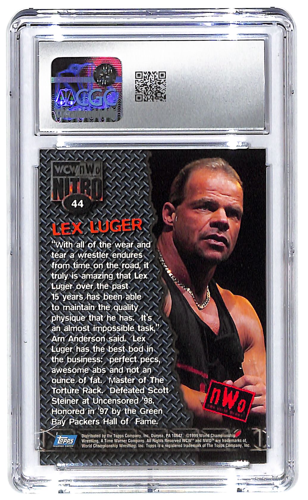 1999 Lex Luger Topps WCW/nWo Nitro #44 CGC Mint Plus 9.5
