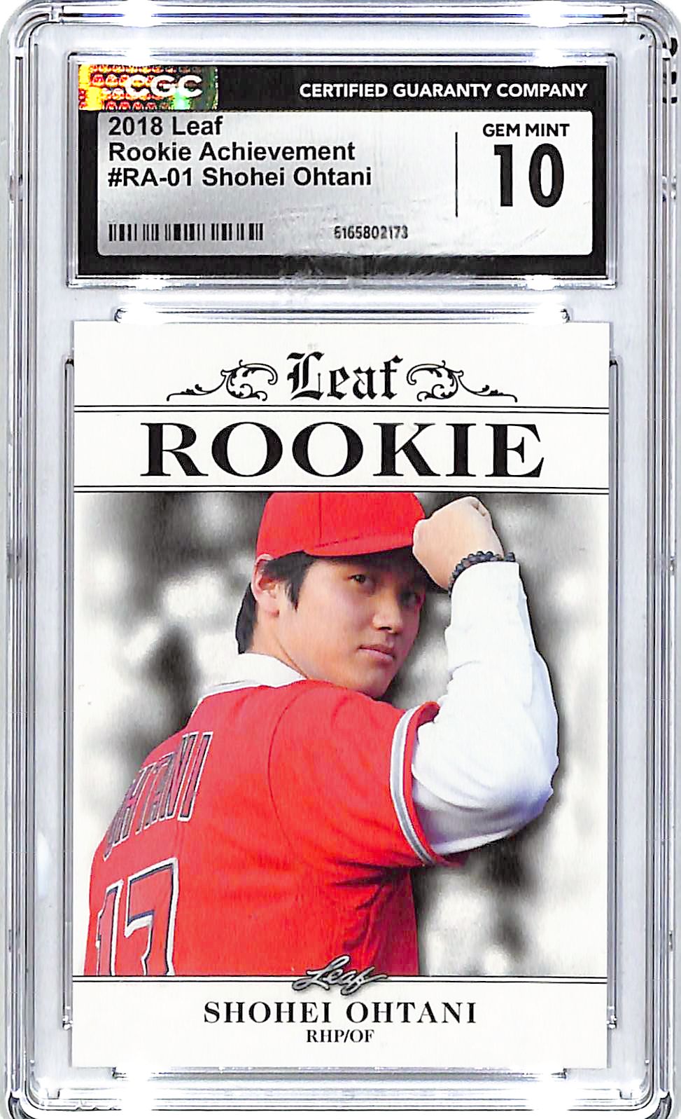 2018 Leaf Shohei Ohtani Rookie RC Achievement CGC 10 Angels