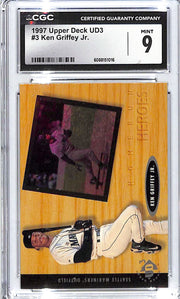 1997 Upper Deck UD3 Ken Griffey Jr #3 CGC 9 Mariners