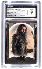 2019 Jason Momoa as Aquaman CZX Super Heros & Villains Promo #P04 CGC Mint 9