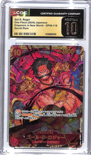 One Piece Japanese Emperors in New World OP09 Gol D Roger 118 CGC 10 Pristine