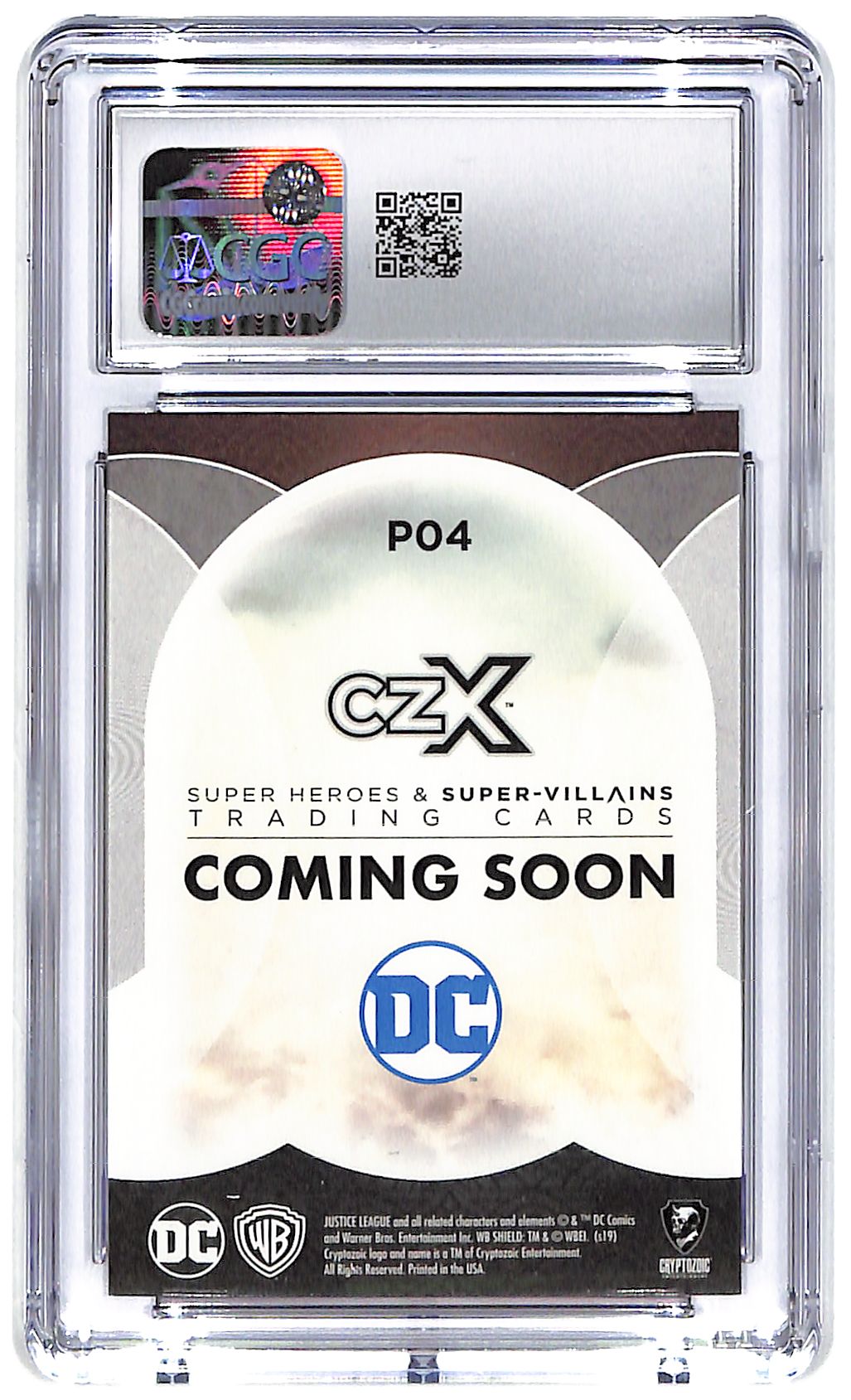 2019 Jason Momoa as Aquaman CZX Super Heros & Villains Promo #P04 CGC Mint 9