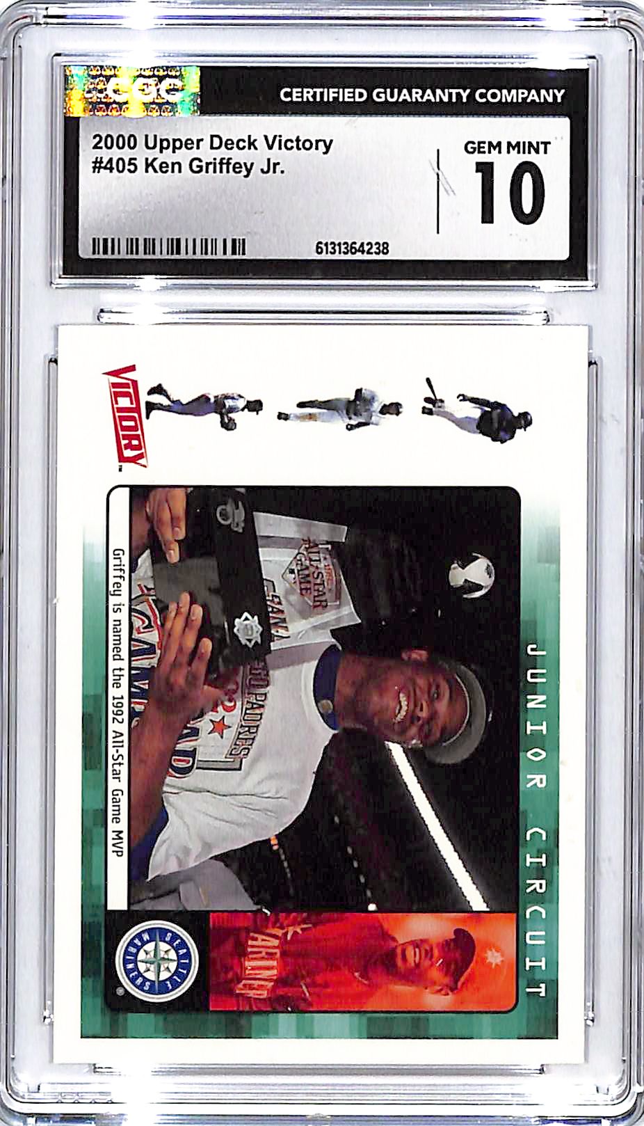 2000 Upper Deck Victory Ken Griffey Jr #405 CGC 10 Mariners