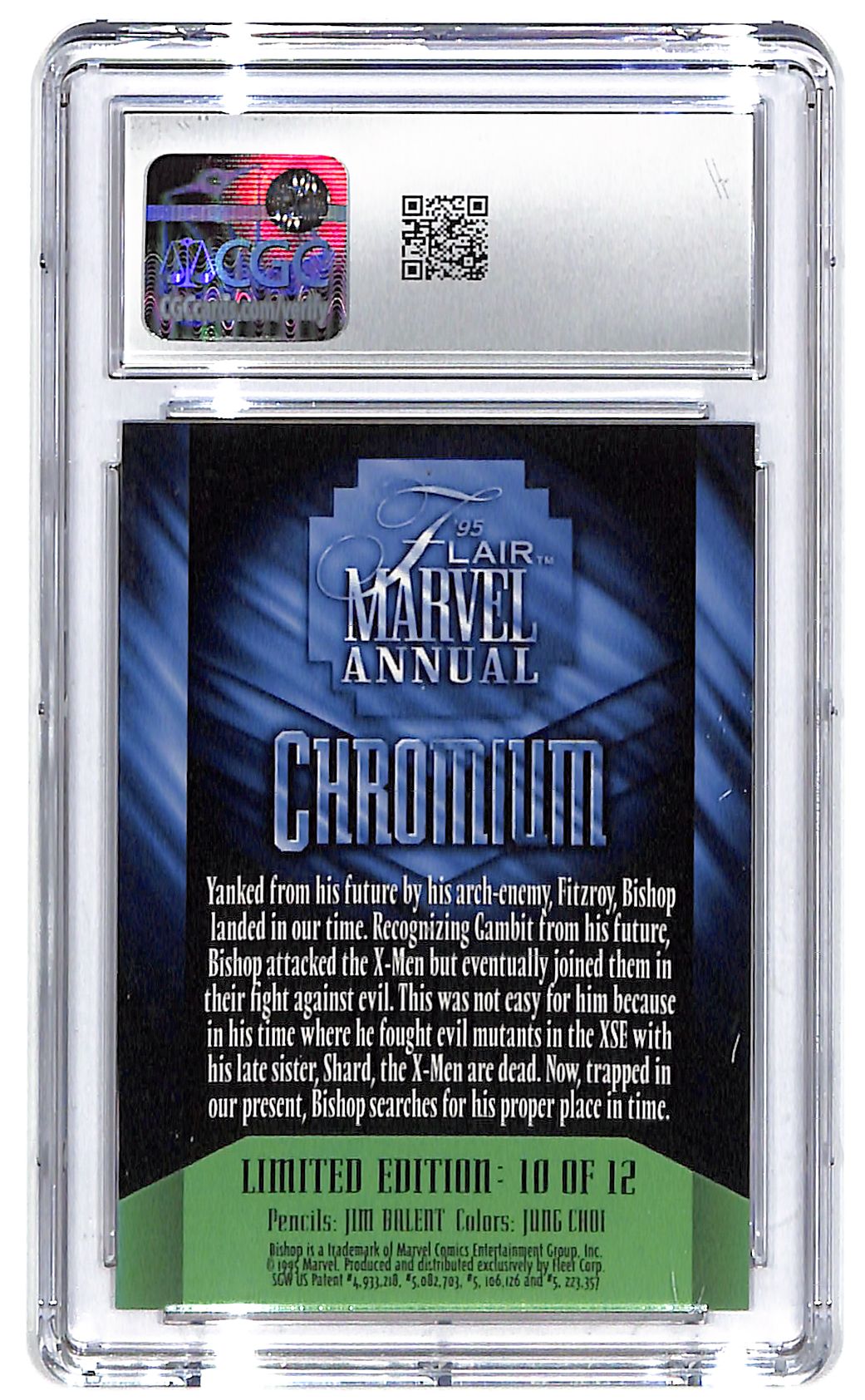 1995 Bishop Flair '95 Marvel Annual Chromium CGC Mint 9
