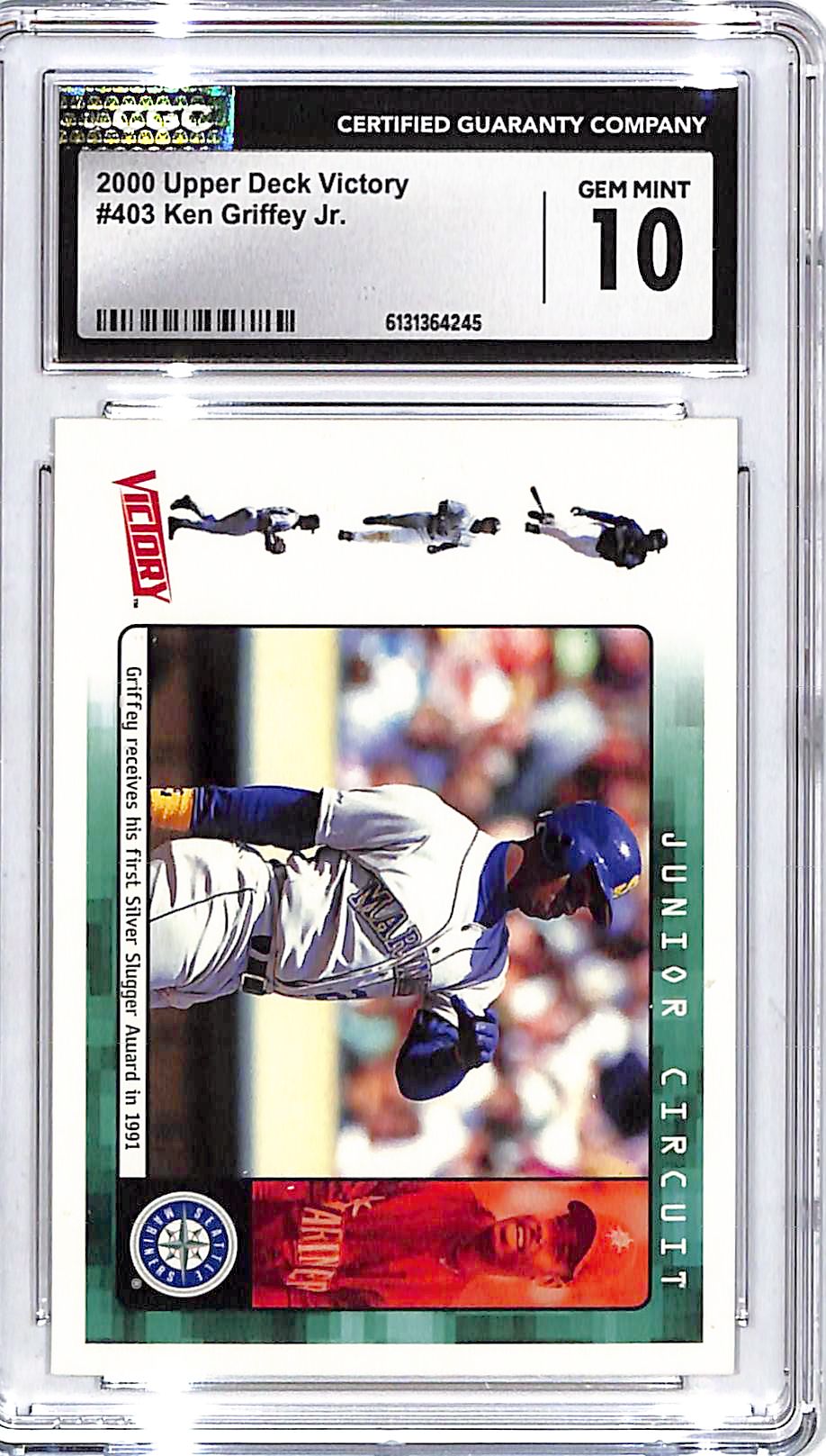 2000 Upper Deck Victory Ken Griffey Jr #403 CGC 10 Mariners