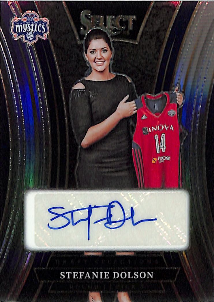 2025 Select WNBA Stefanie Dolson Auto Autograph Draft Selections Silver Mystics