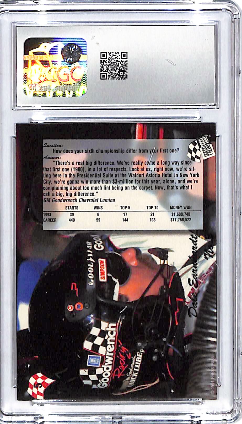 1994 Press Pass Dale Earnhardt CGC 9.5 #5