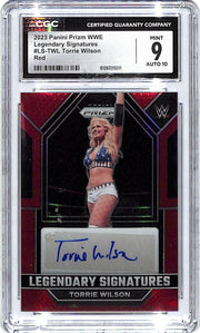 2023 Prizm WWE Torrie Wilson Auto Autograph Red /99 CGC 9 Legendary Signatures