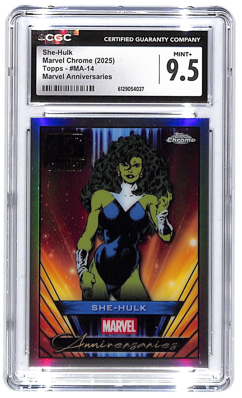 2025 She-Hulk Topps Marvel Chrome Anniversaries #MA-14 CGC Mint Plus 9.5