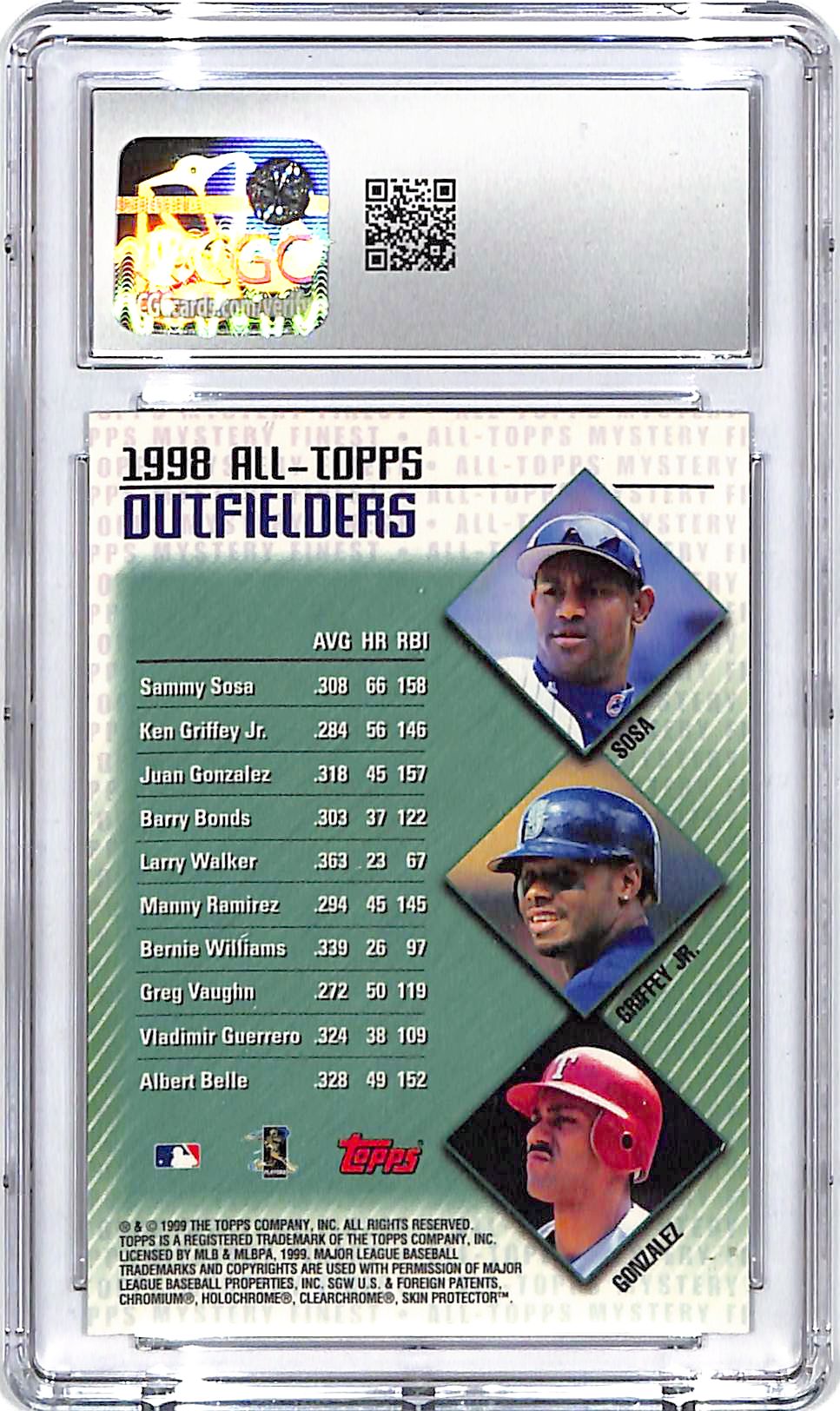 1999 Topps All Topps Sammy Sosa M13 CGC 10 Cubs