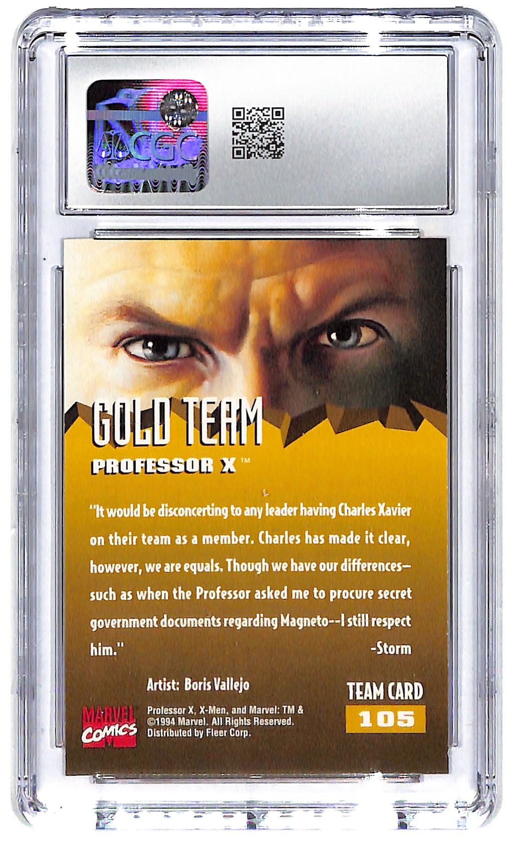 1994 Professor X Fleer Ultra X-Men '95 #105 CGC Mint Plus 9.5
