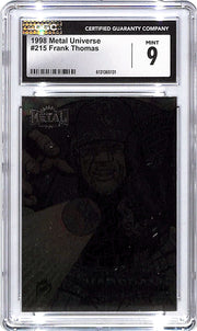 1998 Metal Universe Frank Thomas Hardball Galaxy #215 CGC 9 White Sox