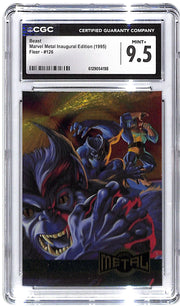 1995 Beast Fleer Marvel Metal Inaugural Edition #126 CGC Mint Plus 9.5
