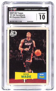 2007-08 Dwyane Wade Topps '57-58 Variations #3 CGC Gem Mint 10