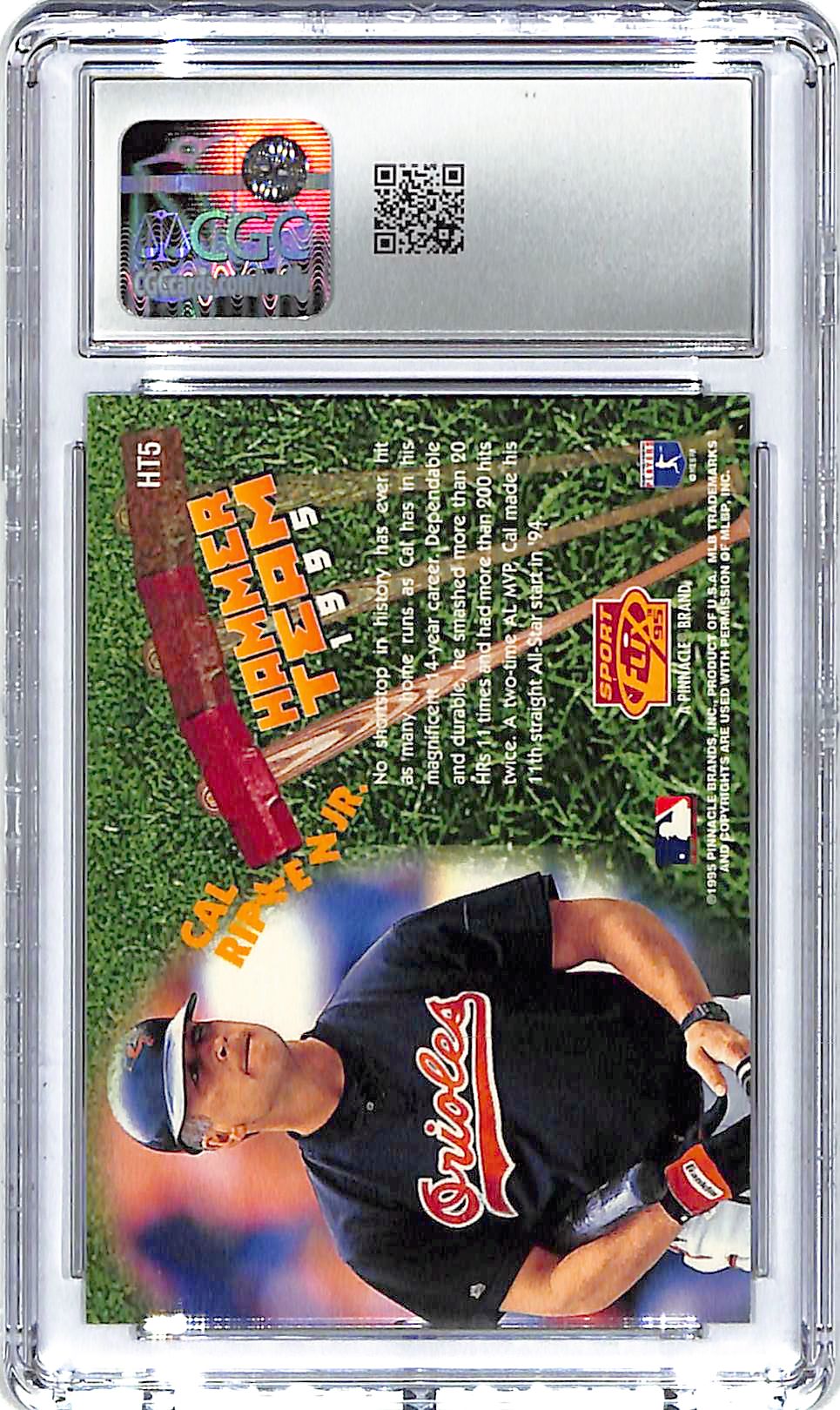 1995 Sportflix Cal Ripken Jr Hammer Team CGC 10 Orioles