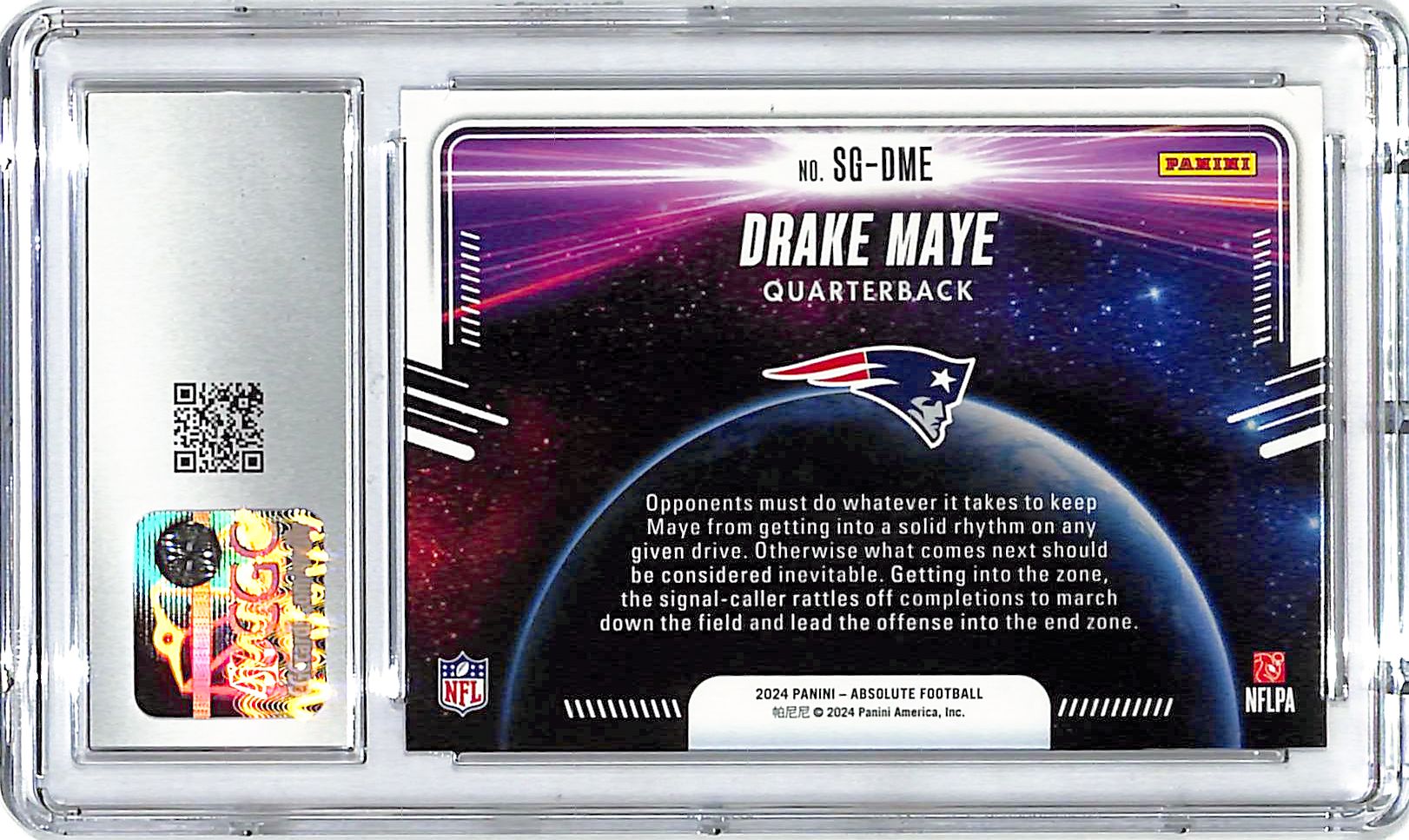 2024 Absolute Drake Maye Star Gazing Rookie RC CGC 10 Patriots