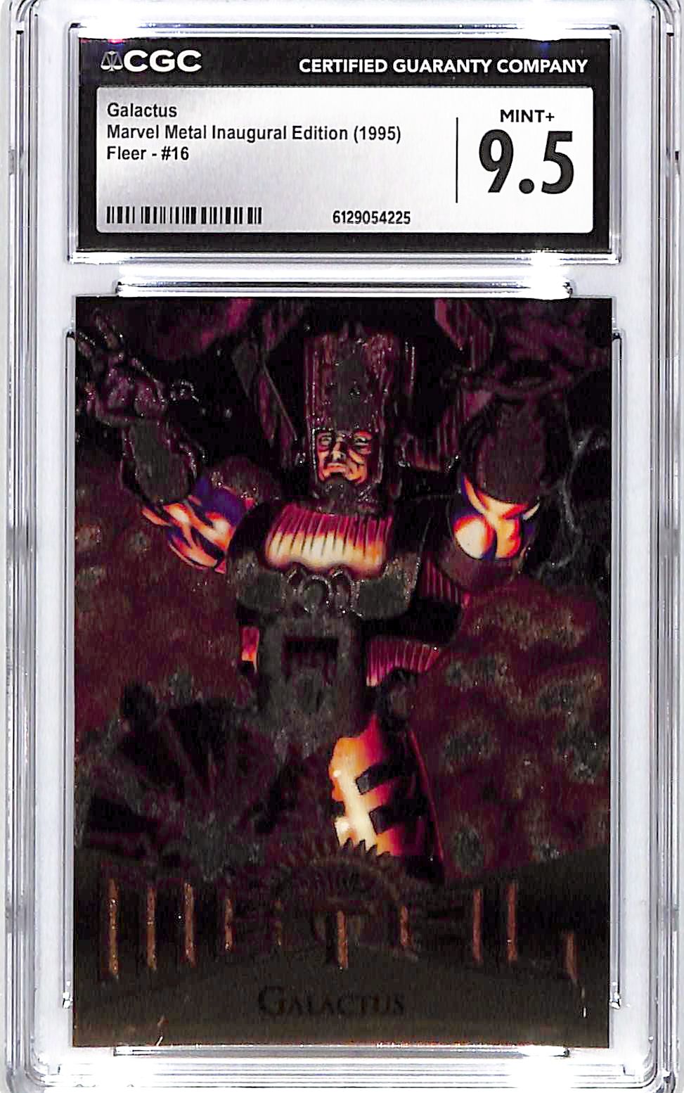 1995 Galactus Fleer Marvel Metal Inaugural Edition #16 CGC Mint Plus 9.5