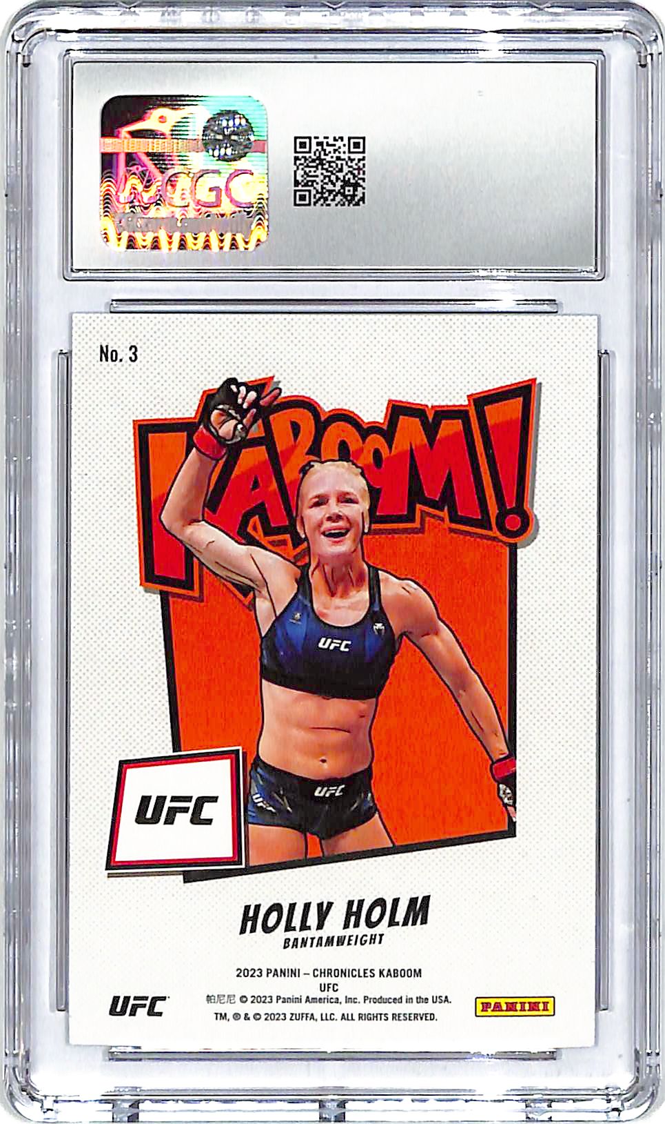 2023 Chronicles UFC Holly Holm Kaboom CGC 10 #3