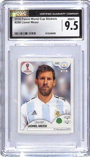 2018 Panini World Cup Stickers Lionel Messi #288 CGC 9.5