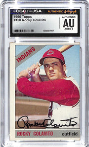 1966 Topps Rocky Colavito Auto Autograph CGC Authentic Indians