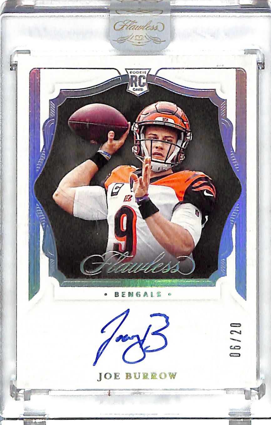 2020 Flawless Joe Burrow Auto Autograph Rookie RC /20 Bengals